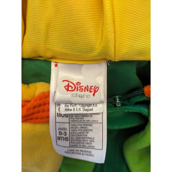 DISNEY STORE Winnie the Pooh Peapod Sunflower Costume 0-3 Months Plush Soft - Picture 5 of 9